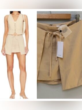 Lovers + Friends Wrap Mini Skirt NWT